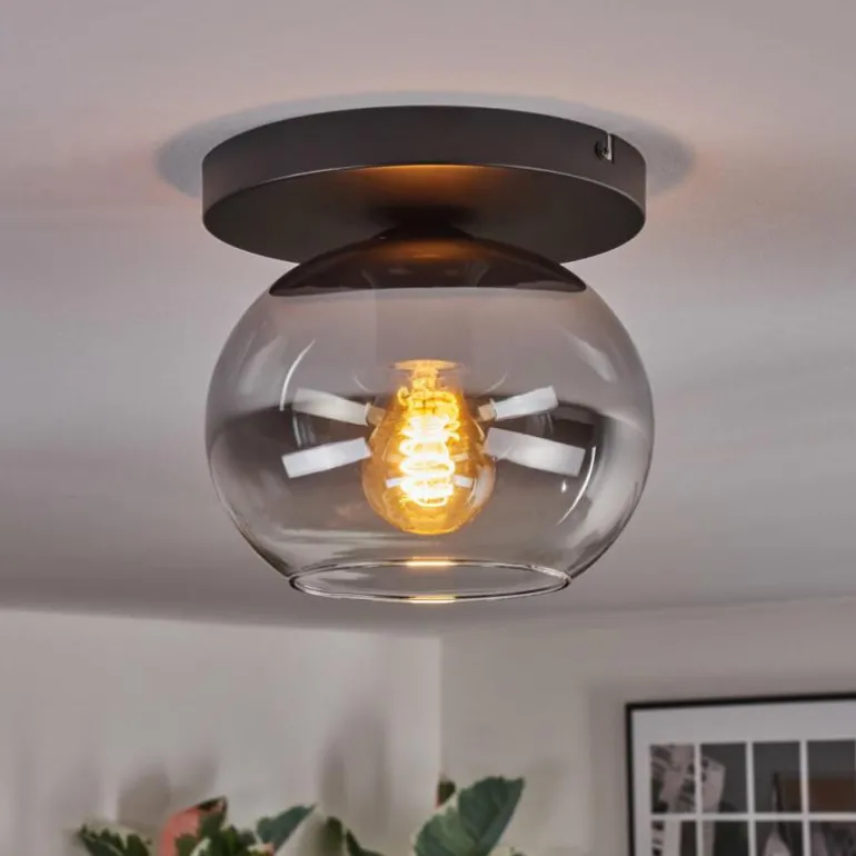 Apedo Plafonnier, Boule lumineuse Clair, Fumé, 1 lumière