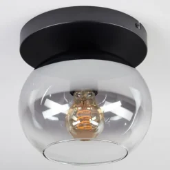 Apedo Plafonnier, Boule lumineuse Clair, Fumé, 1 lumière