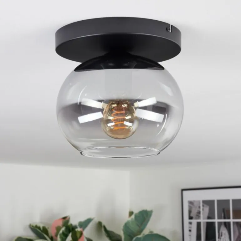 Apedo Plafonnier, Boule lumineuse Clair, Fumé, 1 lumière