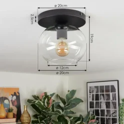 Apedo Plafonnier, Boule lumineuse Clair, 1 lumière