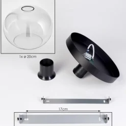 Apedo Plafonnier, Boule lumineuse Clair, 1 lumière