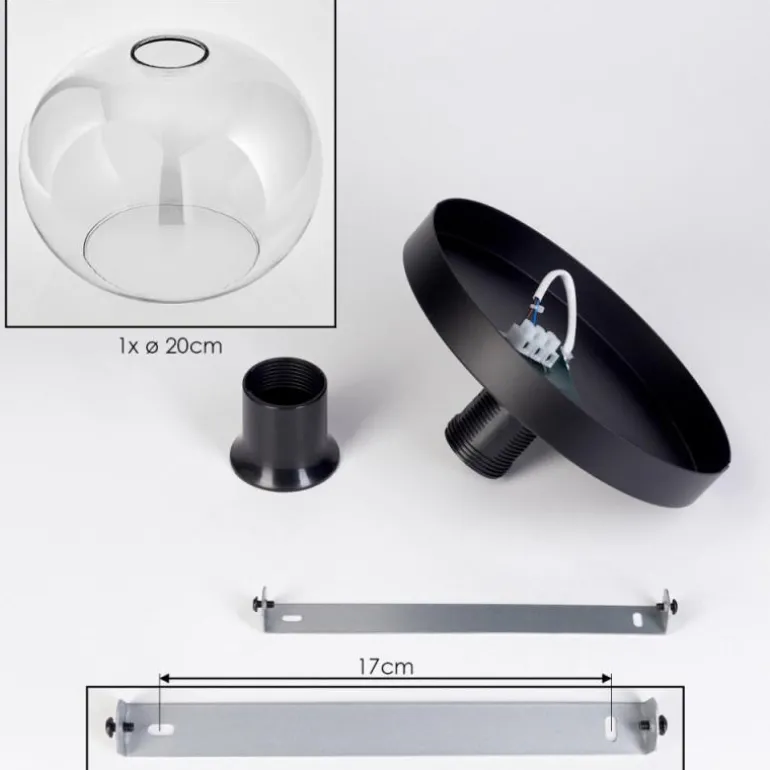 Apedo Plafonnier, Boule lumineuse Clair, 1 lumière