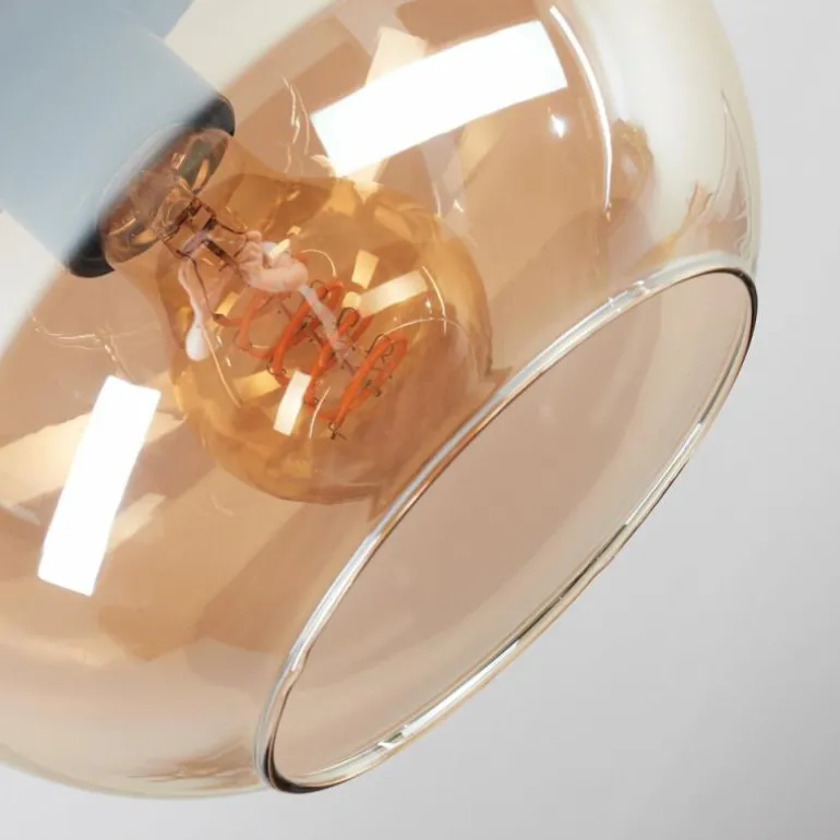 Apedo Plafonnier, Boule lumineuse Ambre, 1 lumière