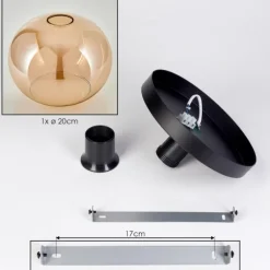 Apedo Plafonnier, Boule lumineuse Ambre, 1 lumière