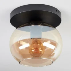 Apedo Plafonnier, Boule lumineuse Ambre, 1 lumière