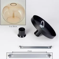 Apedo Plafonnier, Boule lumineuse Ambre, Clair, 1 lumière