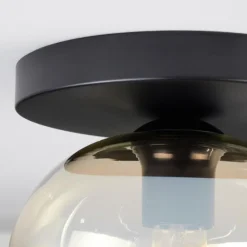 Apedo Plafonnier, Boule lumineuse Ambre, Clair, 1 lumière