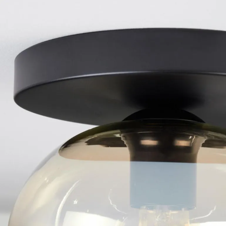 Apedo Plafonnier, Boule lumineuse Ambre, Clair, 1 lumière