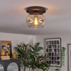 Apedo Plafonnier, Boule lumineuse Ambre, Clair, 1 lumière