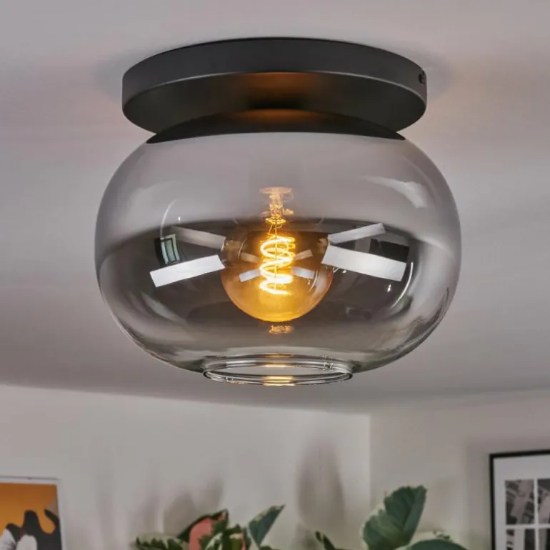 Apedo Plafonnier, Boule lumineuse Clair, Fumé, 1 lumière