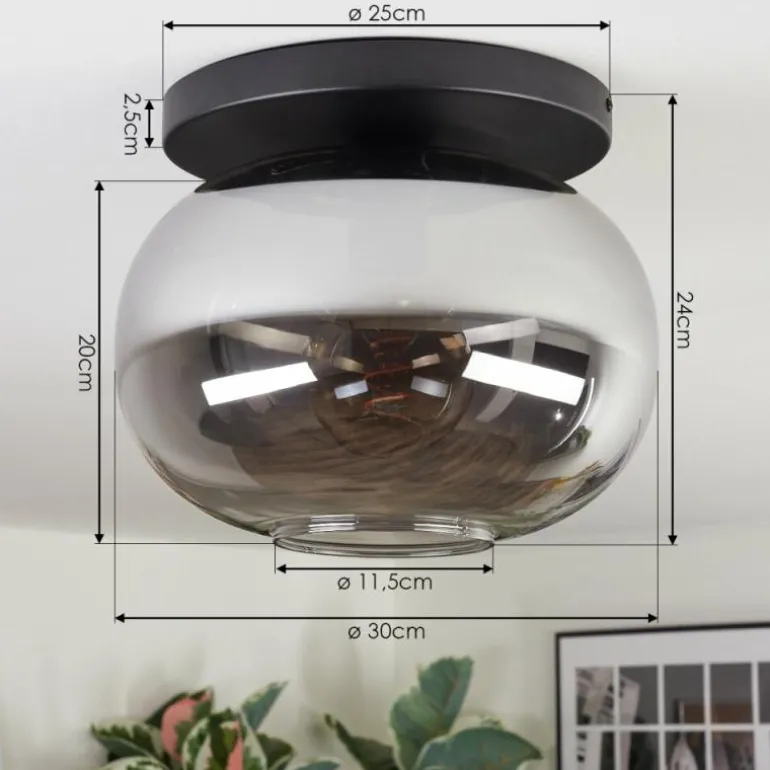 Apedo Plafonnier, Boule lumineuse Fumé, 1 lumière