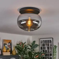 Apedo Plafonnier, Boule lumineuse Fumé, 1 lumière