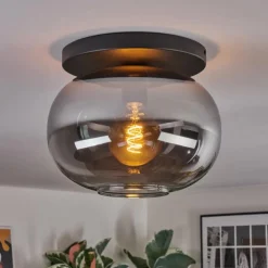 Apedo Plafonnier, Boule lumineuse Fumé, 1 lumière