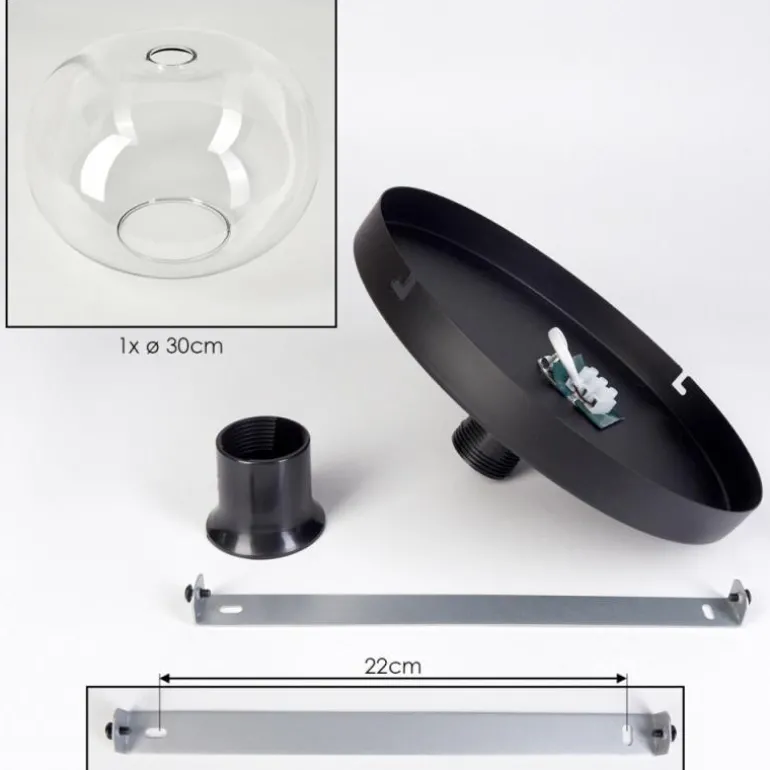 Apedo Plafonnier, Boule lumineuse Clair, 1 lumière