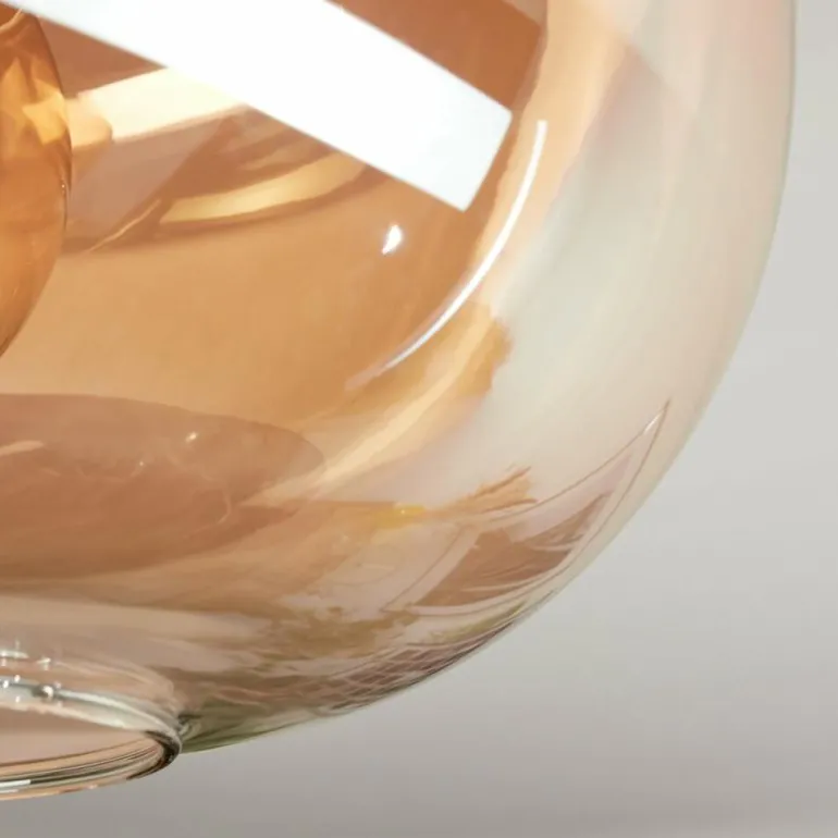 Apedo Plafonnier, Boule lumineuse Ambre, 1 lumière