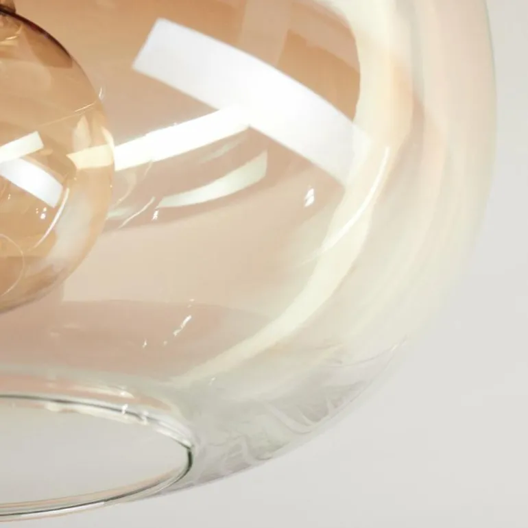 Apedo Plafonnier, Boule lumineuse Ambre, Clair, 1 lumière