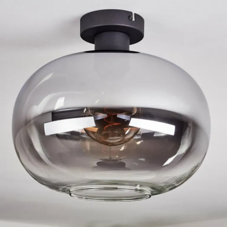 Apedo Plafonnier, Boule lumineuse Clair, Fumé, 1 lumière