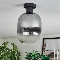 Apedo Plafonnier Clair, Fumé, 1 lumière