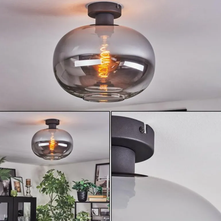 Apedo Plafonnier Fumé, 1 lumière