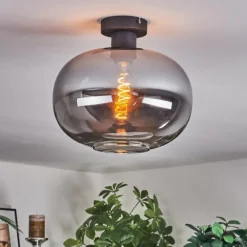 Apedo Plafonnier Fumé, 1 lumière