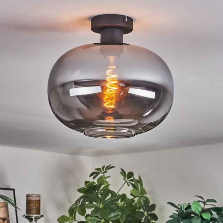 Apedo Plafonnier Fumé, 1 lumière