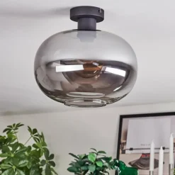 Apedo Plafonnier Fumé, 1 lumière