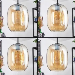 Apedo Suspension Ambre, 3 lumières