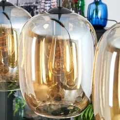 Apedo Suspension Ambre, 3 lumières