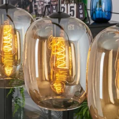 Apedo Suspension Ambre, 3 lumières