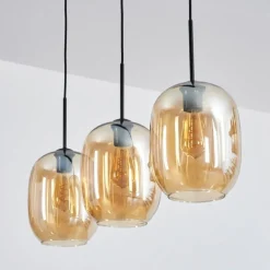 Apedo Suspension Ambre, 3 lumières