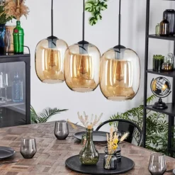 Apedo Suspension Ambre, 3 lumières