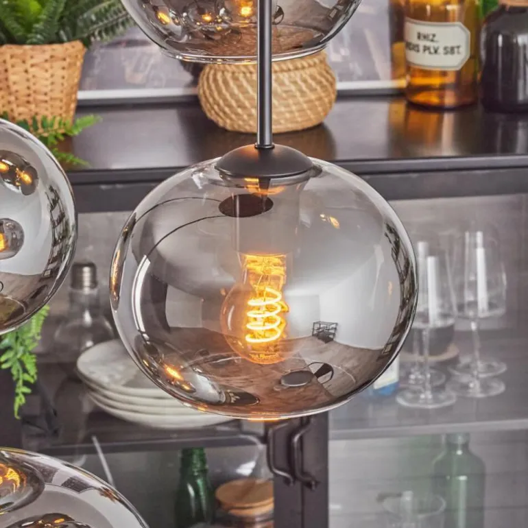 Apedo Suspension, Boule lumineuse, Suspension Fumé, 4 lumières