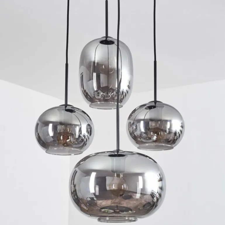Apedo Suspension, Boule lumineuse, Suspension Fumé, 4 lumières