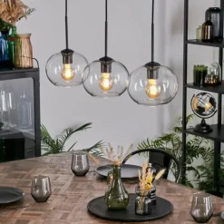 Apedo Suspension, Boule lumineuse, Suspension Clair, 3 lumières