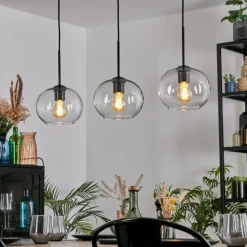 Apedo Suspension, Boule lumineuse, Suspension Clair, 3 lumières