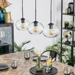 Apedo Suspension, Boule lumineuse, Suspension Clair, 3 lumières