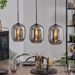 Apedo Suspension Fumé, 3 lumières