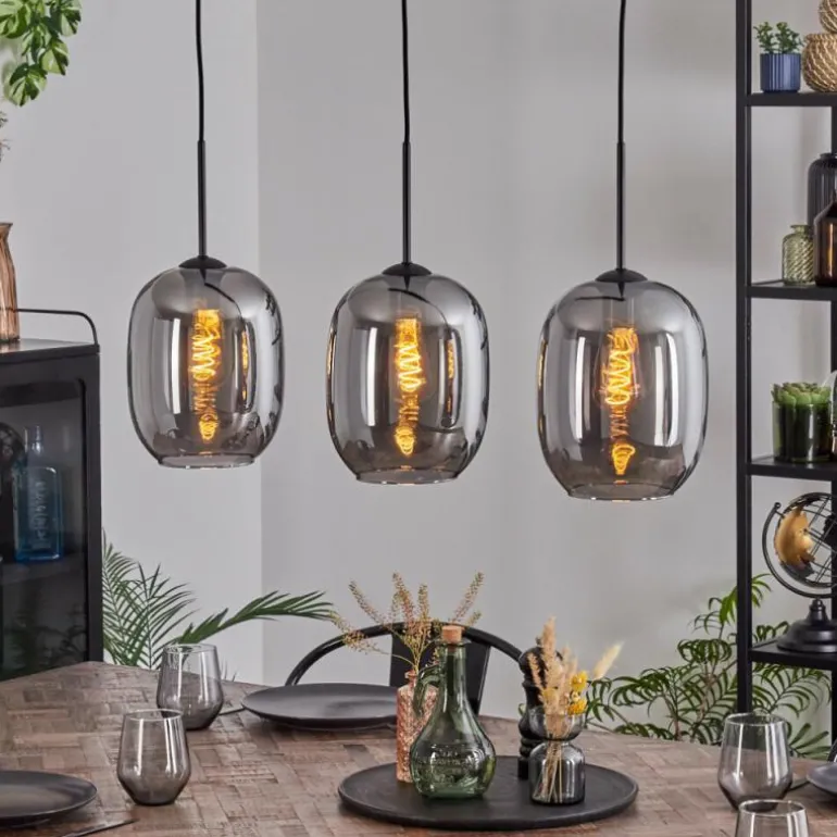 Apedo Suspension Fumé, 3 lumières