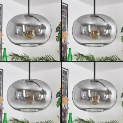 Apedo Suspension Noir, 3 lumières