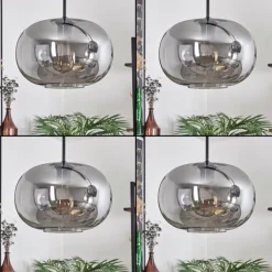 Apedo Suspension Noir, 3 lumières