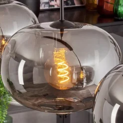 Apedo Suspension Noir, 3 lumières