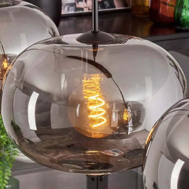 Apedo Suspension Noir, 3 lumières