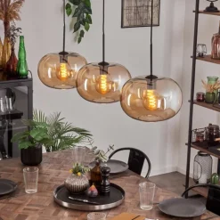 Apedo Suspension Noir, 3 lumières