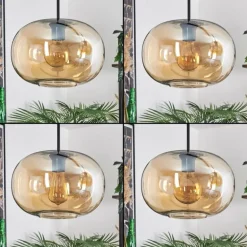 Apedo Suspension Noir, 3 lumières