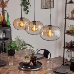 Apedo Suspension Noir, 3 lumières