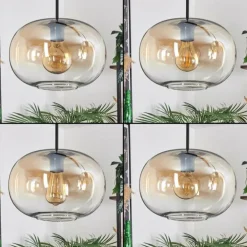 Apedo Suspension Noir, 3 lumières