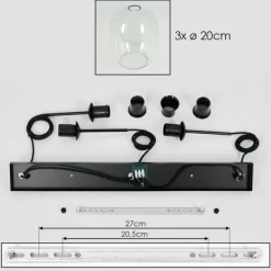 Apedo Suspension, Suspension Clair, 3 lumières