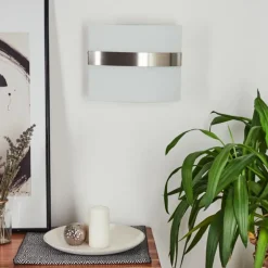 Applique Avellino Chrome, Chrome brossé, 1 lumière