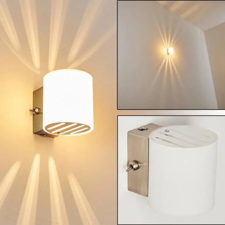 Applique Bamako Nickel mat, 1 lumière