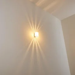 Applique Bamako Nickel mat, 1 lumière